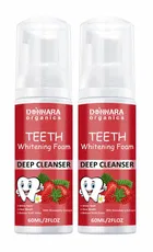 Donnara Organics Teeth Whitening Strawberry Extract Foam 