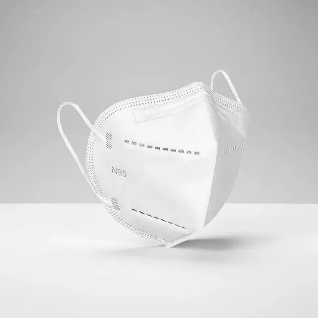 Reusable N95 Face mask with Protective Melt blown 5 Layer (White, Pack of 1)