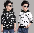 Cotton Blend Round Neck Hoodies for Boys 