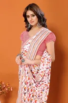 Georgette Printed Saree for Women 
