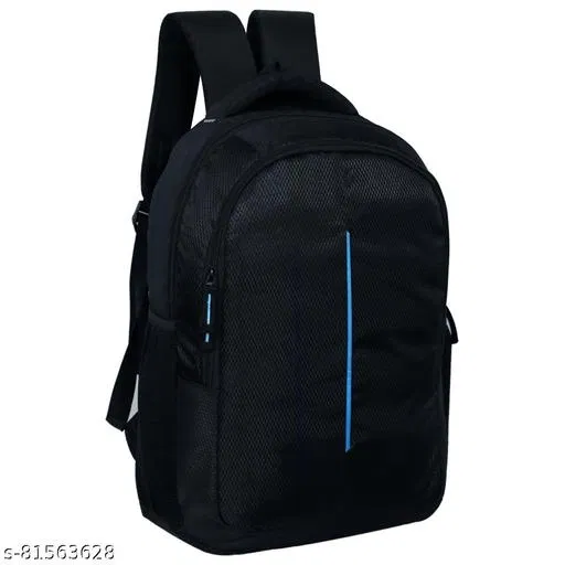 Polyester Backpack for Men & Women, Black