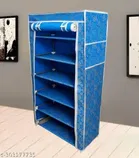 6 Layer Plastic Collapsible Shoe Racks 