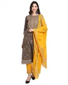 Cotton Cambric Embroidered Kurta Set for Women 