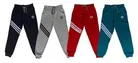 Cotton Blend Self Design Track Pant for Boys (Pack of 4) (Multicolor, 3-4 Years)