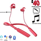 TECHFIRE Hi-Bass Bluetooth Neckband [Red]