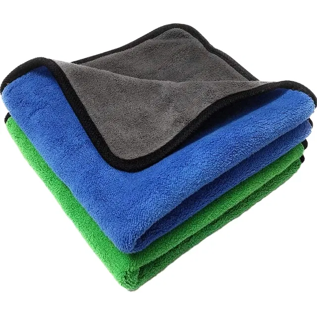 Microfiber Car Cloth & Towels (Multicolour, 30x40 cm) (Pack of 2)