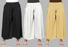 Palazzos for Women, Pack of 3 