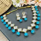 Kundan Necklace  for Women, Blue