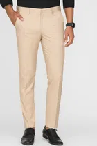 Slim fit Trousers for Men (Beige, 38)