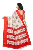 Linen Ethnic Motif Saree for Women 