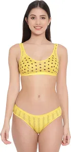 Cotton Blend Lingerie Set for Women 