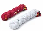 Solid Cotton Dupattas for Women ,Maroon & White, Pack of 2 