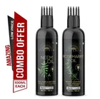Desi Crew Pure Neem Oil & Rosemarry Oil For Skin, Body & Hair Care 