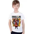 Polyester Printed T-Shirt for Kids, White 