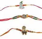 Alloy 3 Pcs Rakhi with Roli Chawal 