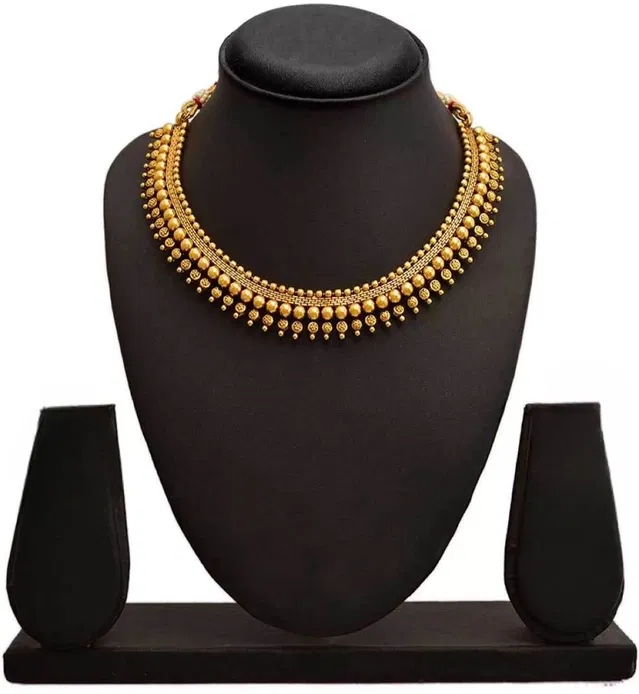 Zircon Gold-plated Jewellery Set for Women (Bronze, Free Size)