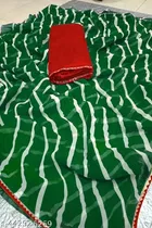 Georgette Printed Saree for Women 