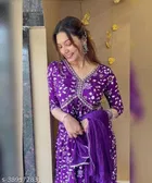 Rayon Printed Kurta with Pant & Dupatta for Women 