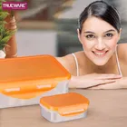 Plastic 2 Containers Lunch Box for Kids 