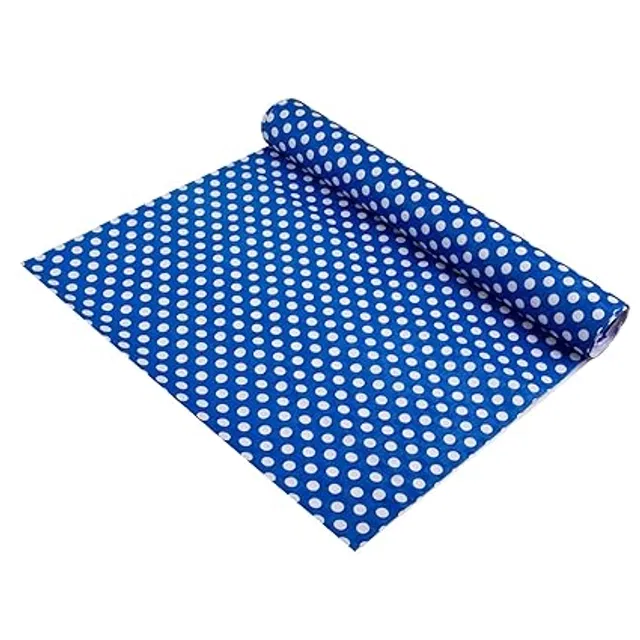 Laminated Non Woven Multipurpose Kitchen Cabinet Drawer Shelf Mat (Multicolor, 45x500 cm)