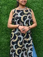 Side Cut Georgette Kurti for Women 
