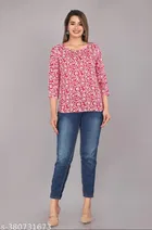 Rayon Printed Kurti for Women 