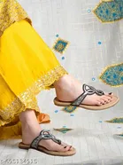 Embellished Flat Sandals for Women 