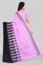 Georgette Printed Saree for Women 