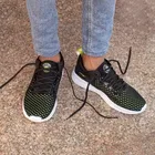 ASIAN Casual Sports Shoes for Men, Black & Parrot Green 