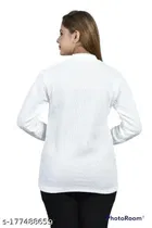 Woolen Solid Full Sleeves Sweater for Women 