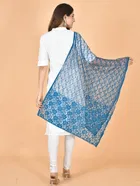 Net Self-Design Dupatta for Women 