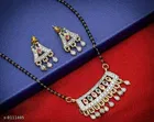 Alloy Mangalsutra with Earrings for Women 