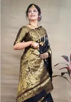Banarasi Silk Embellished Saree for Women 