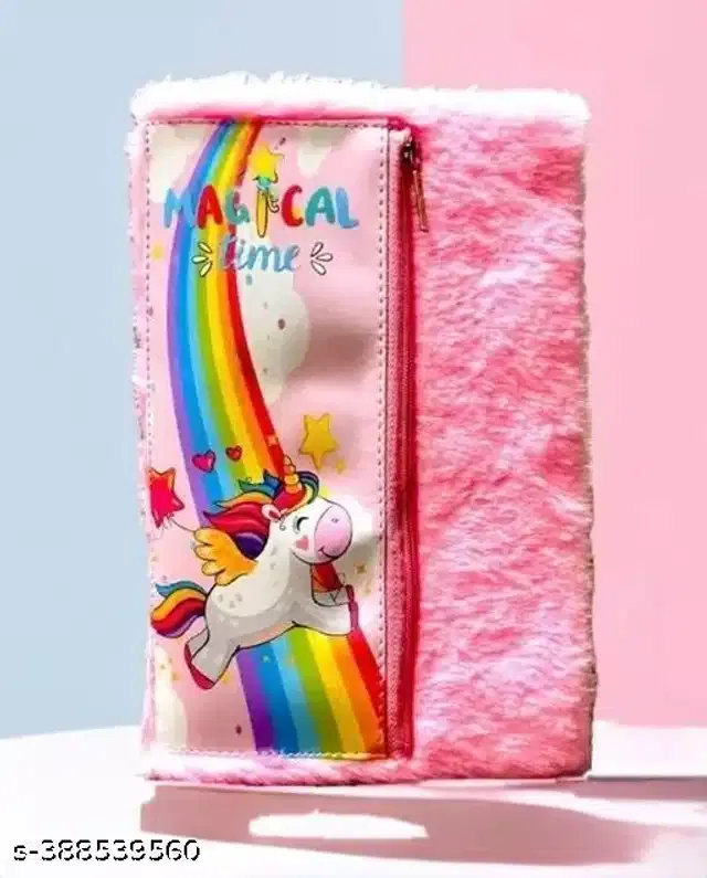 Unicorn Theme Pencil Case (Pink)