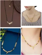 Gold Plated Designer Pendant Mangalsutra for Women 