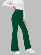 Poly Spandex Bell Bottoms Trouser / Pant for Women 