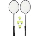 Badminton Rackets 2 piece with 4 Shuttle 