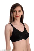 Nylon Bra for Women, Black 