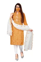 Cotton Slub Unstitched Dress Material for Women 