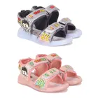 Sandals for Kids (Multicolor, 9 C) (Pack of 2)
