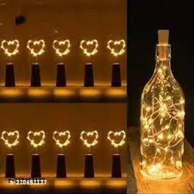 LED Cork String Lights (Yellow, Set of 10)