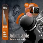 Double Toning Tube + Hand Grip Resistance Tube [Black, Pack of 2]