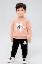 Cotton Blend Printed Clothing Set for Boys 