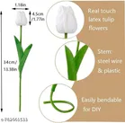 Artificial Tulip Lily Flower Sticks for Women, Pack of 3 