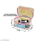 Astute Designer Double Compartment Makeup Pouch/Bag - Stylish and Organized Storage