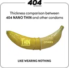 Bold Care  Pack of 10 404 Super Nano Thin Condoms - 404-NAN-CON