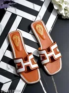 Shoetopia Girls Textured Flat Sandals Brown Size 5