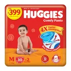 Huggies Comfy Pants Baby Diaper ,M (32 Counts)