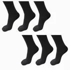 Fleece Socks for Men (Black, Set Of 6)