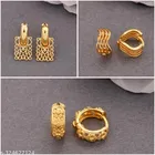 Gold Plated Earring/Stud/Bali Combo For Women'S/Girls